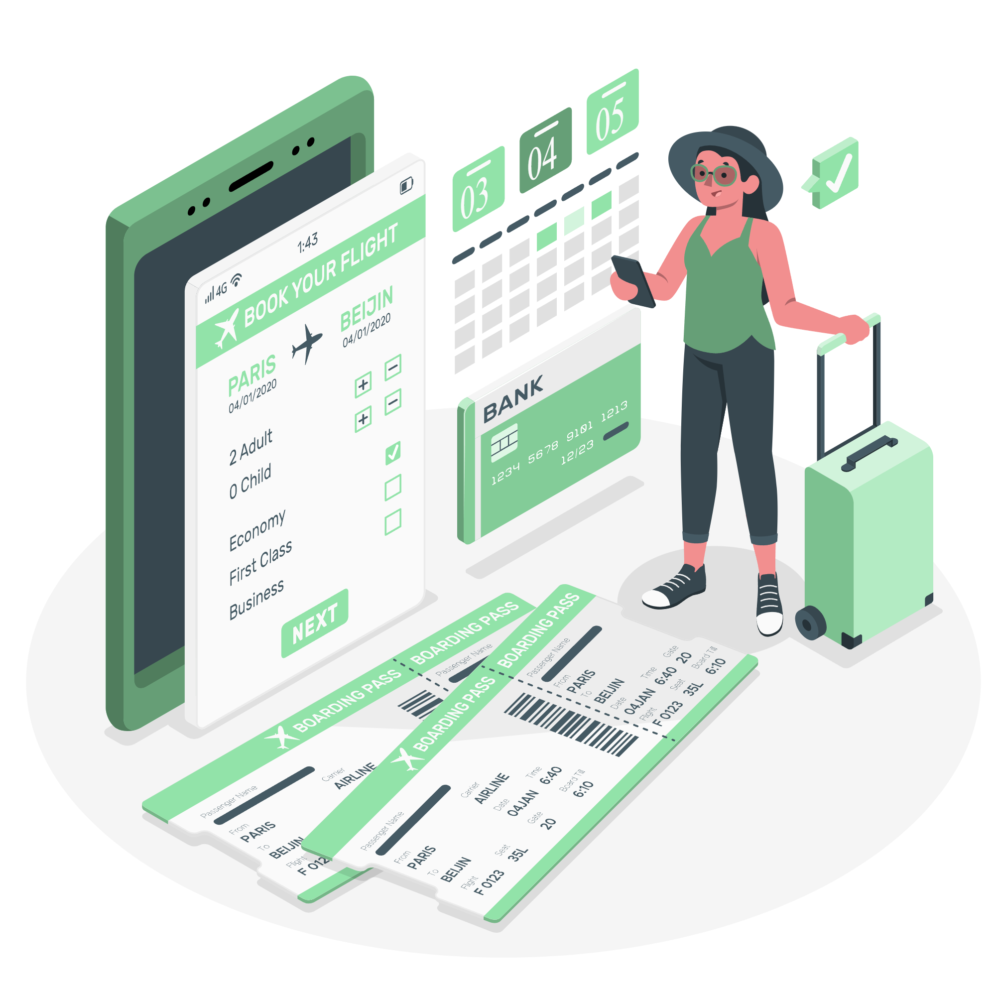 Dummy Flight Ticket Booking